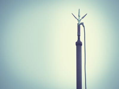 Lightning Rod Installation detail